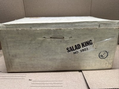 Vintage Salad King Food Processor Chopper Shredder 5 Blades NEW OPEN BOX