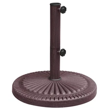 66-lb All-Weather Outdoor Resin Umbrella Base - Bronze