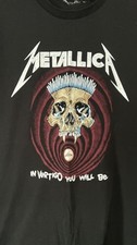 Metallica In Vertigo You Will Be Tour Concert T-Shirt Size Small Mens Metal 