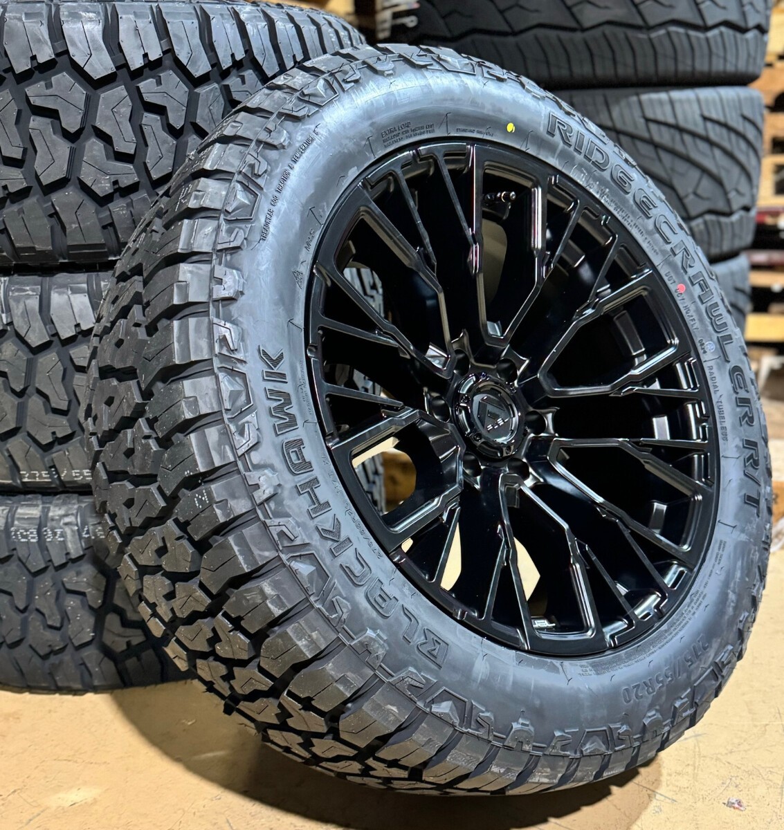 20x9 D847 Fuel Rebar Black Wheels 32