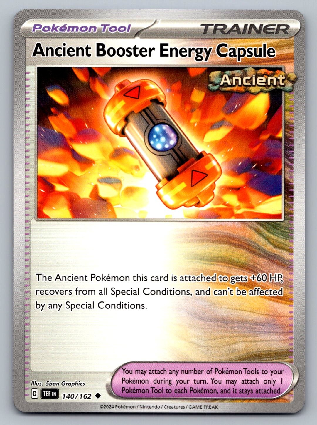 Pokemon TCG SV05: Temporal Forces Ancient Booster Energy Capsule 140/162