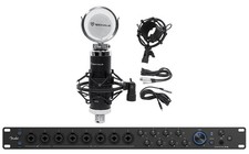 Fender Quantum LT 16 USB-C 16x8 Audio Recording Interface Studio Microphone