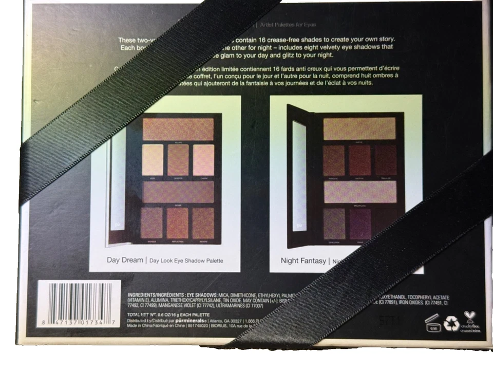 PUR Cosmetics (purminerals) Eyeshadow 2-Palette Gift Set, 16-Pristine-NWT - Image 2 of 4