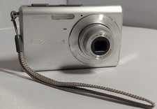 Casio EXILIM Zoom EX-Z60 6.0MP Digital Camera - Silver - Tested - No Charger