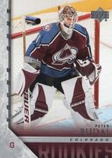 2005-06 Upper Deck #213 Peter Budaj Rookie Card. rookie card picture