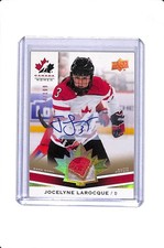 2014 UPPER DECK TEAM CANADA WOMEN JOCELYNE LAROCQUE PATCH AUTO /199