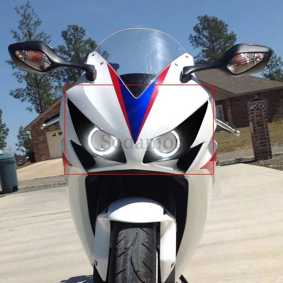 Faro blanco ojos de ángel completamente montado haz alto/bajo para Honda CBR1000RR 12-15 Foto 4 de 4