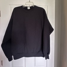 Czarna męska bluza z okrągłym dekoltem Hanes rozmiar L