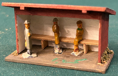 HO 00 MMM (Sima) Bus Stop + 3 figures. Creglingen RS Faller Vaupe, marklin