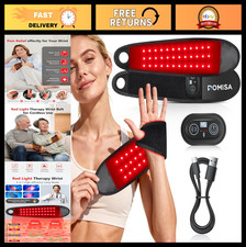 Wireless Red Light Therapy Wrist Brace with Heat  Massage - Near Infrared Pad