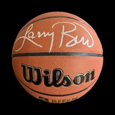 Larry Bird Signed Wilson NBA I/O Basketball Autographed NBA HOF Celtics Beckett