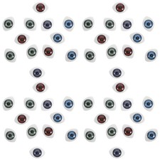 100 Pcs Acrylic Craft Eyes Fake Eyes for Doll Making and Animal Crafting