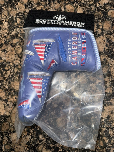 Scotty Cameron 2026 Smooth Sailing US Open Blade Putter Headcover Blue Sailboat