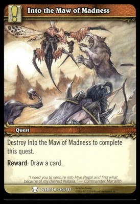 Into the Maw of Madness 353/361 Azeroth 2006 World of Warcraft TCG NM