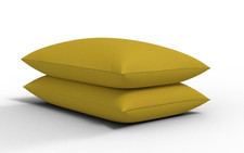 2X Polycotton Pillowcases Housewife Plain Dyed Bed Room Pair of Pillow Covers