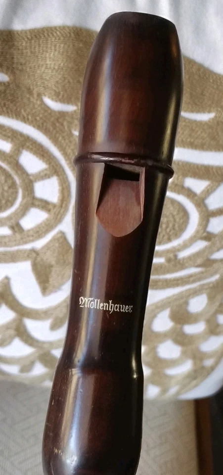 Grabadora soprano vintage de Mollenhauer Pearwood con estuche original LEER Foto 4 de 4