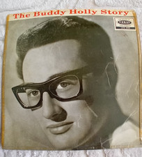 VINTAGE 1959 50s CORAL RECORDS THE BUDDY HOLLY STORY CRICKETS LP ALBUM VINYL UK 