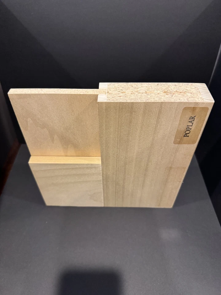 Álamo 5 Paneles Equal Mission Shaker Panel Plano Núcleo Sólido Interior Puertas de Madera Foto 3 de 4