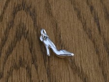 Sterling Silver Charm, High Heel Shoe, 1/2, B...