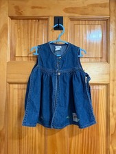 Vestido túnica sin mangas bordado Babymini par Catimini niñas 12M