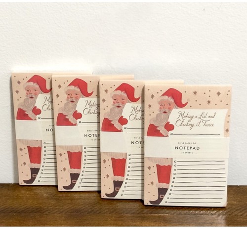 NWT: Rifle Paper Co. - Santa Claus Holiday Notepad - Lot of 4 | eBay