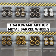 1/64 KIWAMI ARTHUR METAL BARREL WHEELS FOR HOT WHEELS MATCH BOX CUSTOMS 1:64
