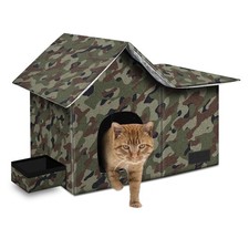 Cat Houses for Outdoor Cats-Large Weatherproof Cat Bed for Indoor Cats,Collap...