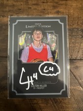 2026 Onyx Limited Edition Black Shimmer Colton Hiller 2/5 On Card Auto W/ Scrip