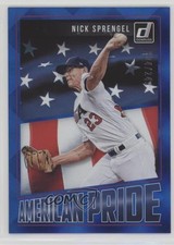 2018 Panini Donruss American Pride Blue 204/249 Nick Sprengel #AP21 3l1