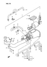 Suzuki Genuine ATV Filter LT-F250F K1-K2 X Y Engine Transmission 13781-19B00-000
