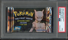1999 TOPPS POKEMON THE FIRST MOVIE FOIL PACK BLUE LOGO PSA 9