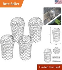 4 Pack Waterproof Aluminum Gutter Guards - Prevent Clogs and Pests Effortlessly