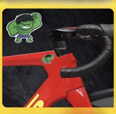 Hulk Aufkleber Marvel Sticker Held Superhelden Comic Cartoon transparent Fahrrad
