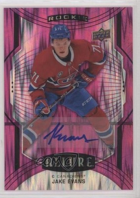 2020-21 Upper Deck Allure SP Magenta 26/75 Jake Evans #112 Rookie Auto RC zy6