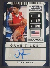 2020-21 Panini Contenders Draft Picks - Josh Hall #107 Game Ticket Green(AU, RC)
