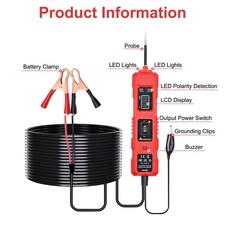 Automotive Power Probe 6-48v Digital Circuit Tester With Lcd Car Diagnostic Tool Automotive Power Probe 6-48v Digital Circuit Tester With Lcd Car Diagnostic Tool