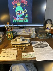 1/35 Tamiya King Tiger Built Ready For Painting Hard Glued 