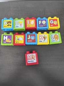 Vtech Ultimate Alphabet Train 11 Blocks Sit to Stand Replacement Lot