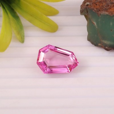 Lose Saphir Edelstein Ceylon Pink Fancy Schliff 18x13 MM 1 Stück