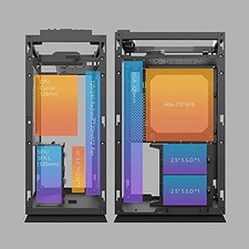 darkFlash DLH21 PC Case Mini Tower Type ITX Case High - C Interface (Black)