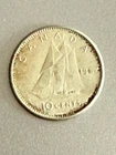 1962 Canada 10 Cents Dime 80% Silver 10c KM# 51 Coin #C02
