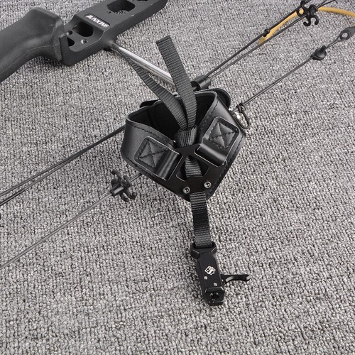 Archery Caliper Release Aids Compound Bow Wrist Strap Trigger Adjustable Hunting - Picture 6 of 14
