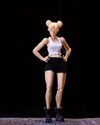 Figura de acción muñeca Romankey X COWL escala 1/12 articulación flexible cuerpo femenino niña 6" - Imagen 20 de 54