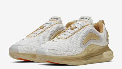 nike air max 720 white and gold