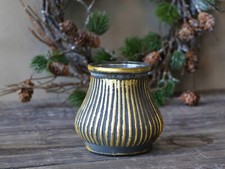 Chic Antique Teelichthalter Glas grau gold Orient Shabby Landhaus