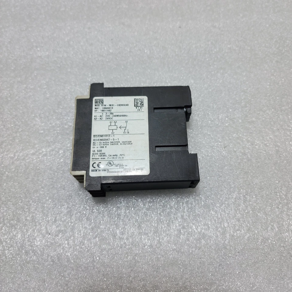 WEG RTW-RE01-U030SE40 TEMPERATURE RELAY 10046610 - Image 3 of 4