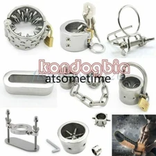 Heavy Duty Stainless Steel Scrotum Ball Stretcher Man Chastity Ring New