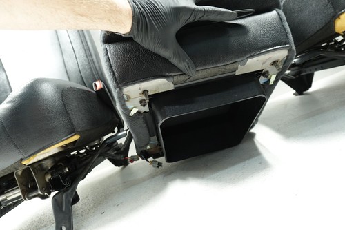 2003-2008 Dodge Ram 1500 2500 3500 OEM Front Seats and Jump Seat Black - Picture 23 of 24