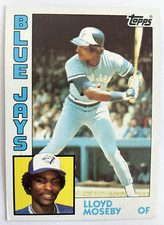 1984 Topps Baseball #92 Lloyd Moseby - Toronto Blue Jays