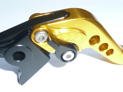 KAWASAKI ZX12R 2000 - 2006 SHORT GOLD BRAKE CLUTCH LEVERS
